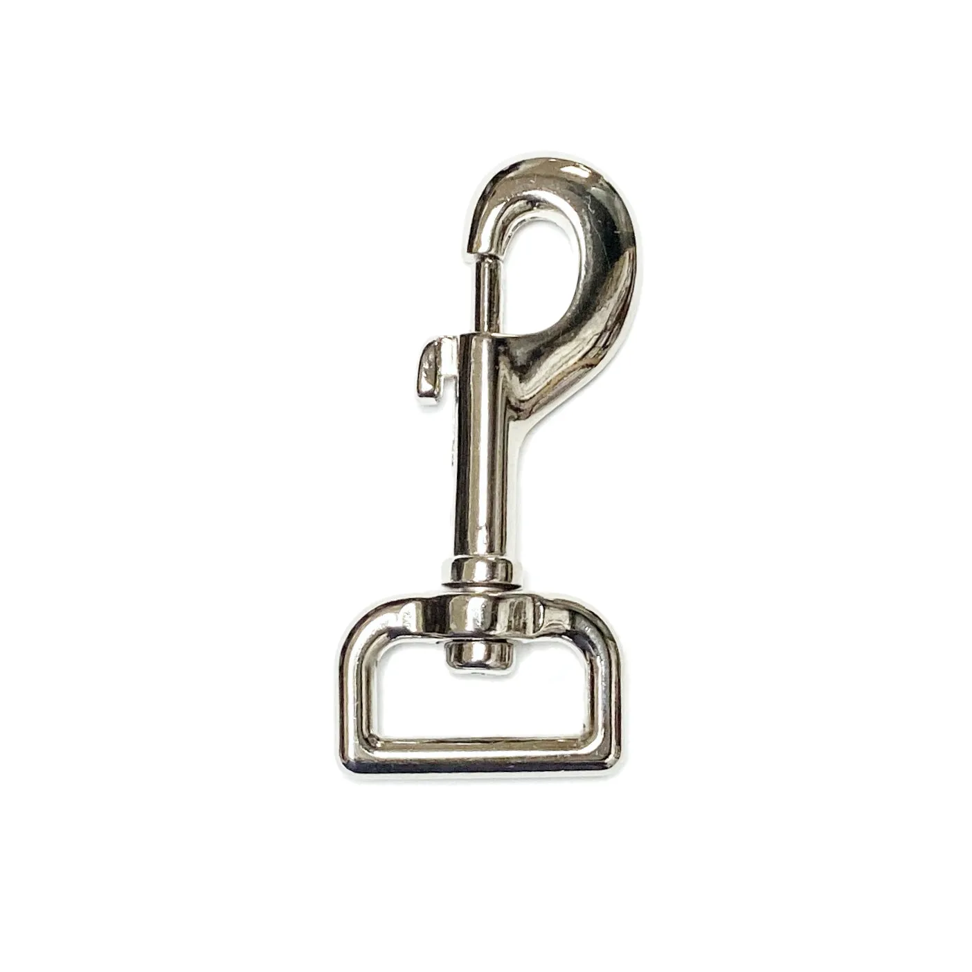 1" Heavy Duty Bolt Swivel Hook - Nickel