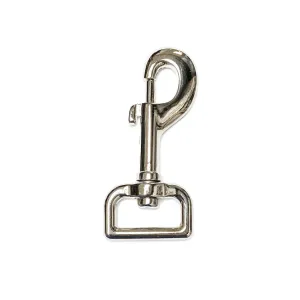 1" Heavy Duty Bolt Swivel Hook - Nickel