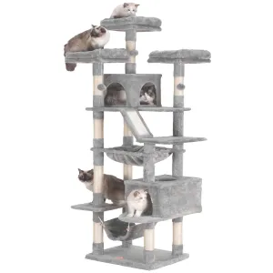 73 inches Tall Cat Tower for Large Cats 20 lbs Heavy Duty for Indoor Cats,Big Cat Furniture Condo