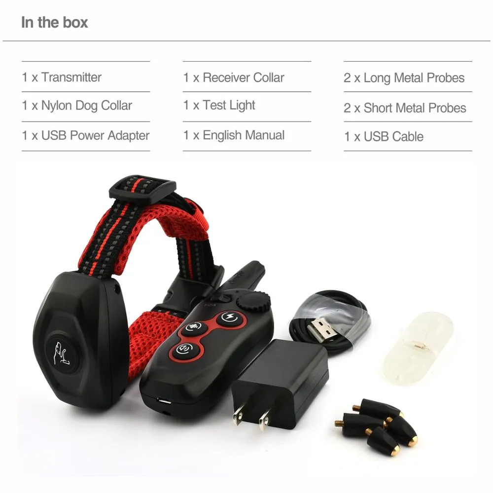 Anti Bark Collar Rechargeable Dog Electric Remote