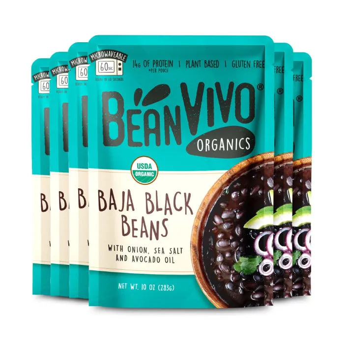 Beanvivo - Beans Baja Black Organic, 10 oz - Pack of 6