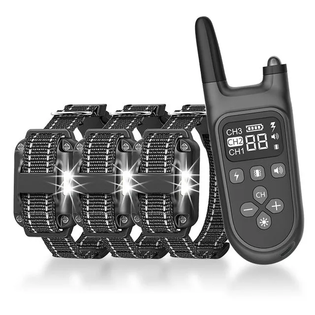 Black Electric Dog Training Collar with Shock