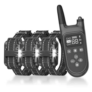 Black Electric Dog Training Collar with Shock