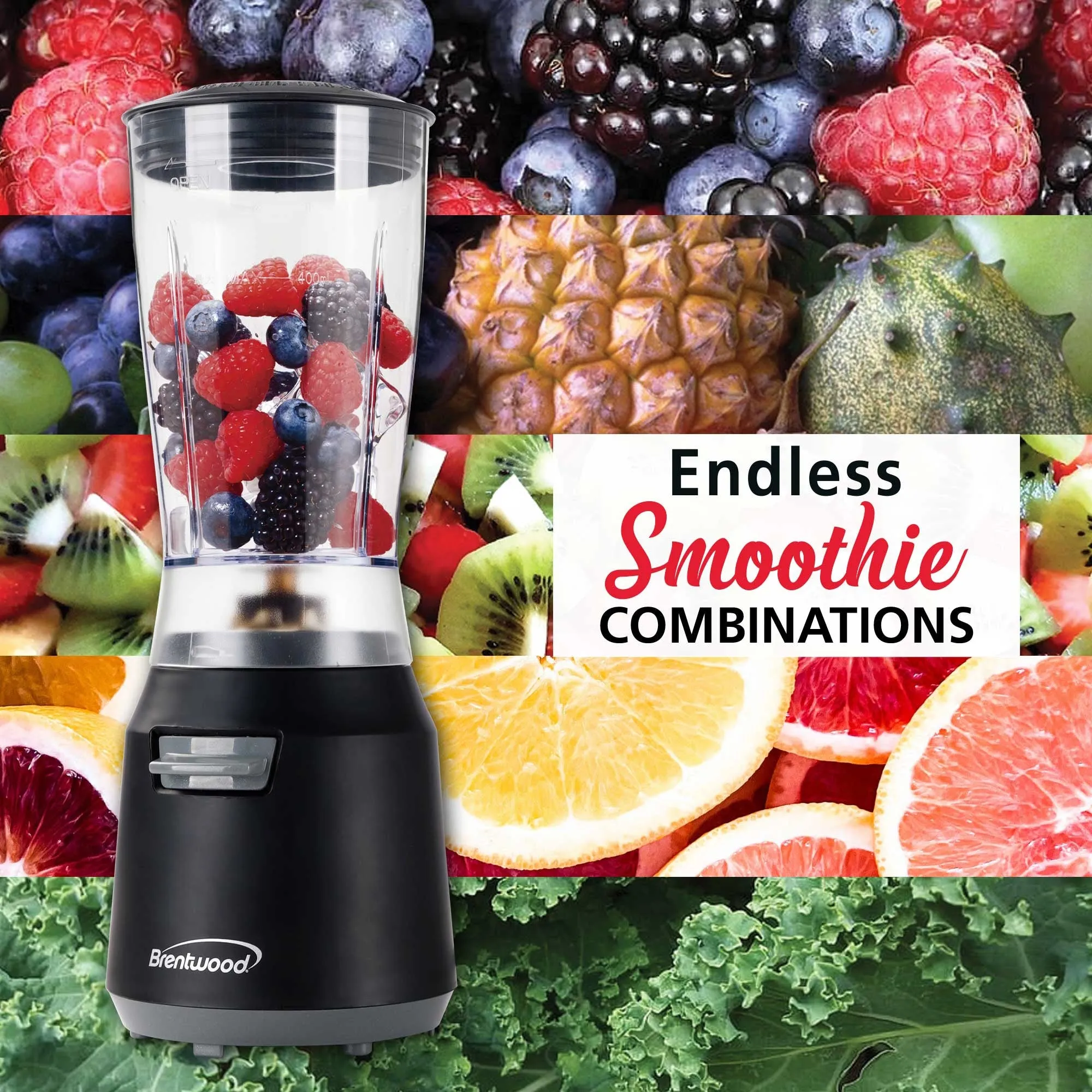 Brentwood JB-191BK 14oz Personal Blender, Black