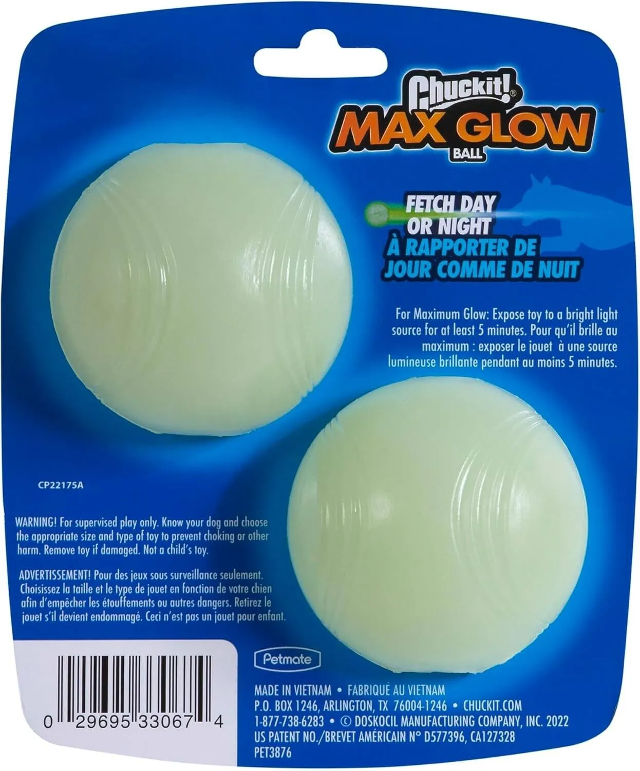 Chuckit! Max Glow Balls - 2 Pack