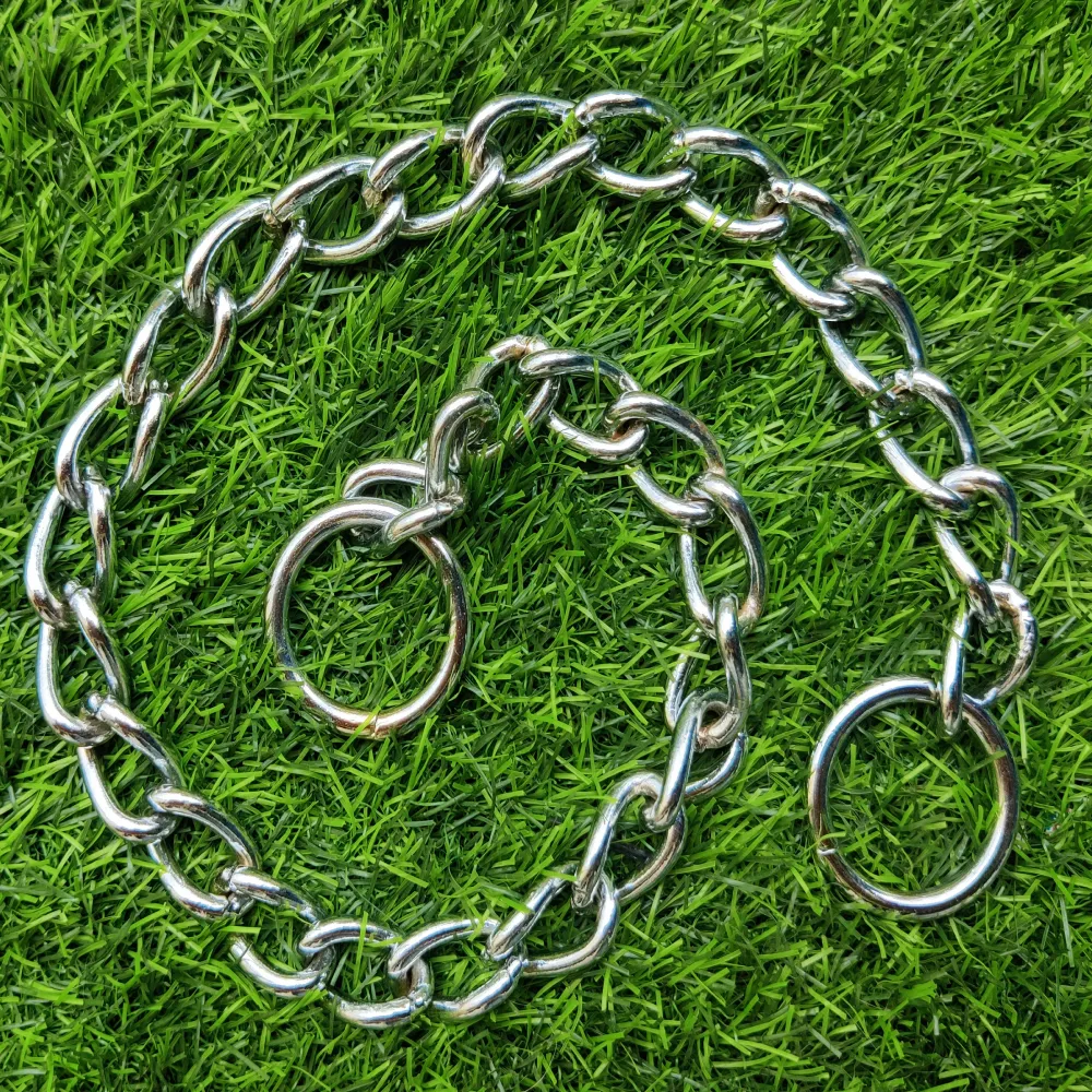 Chullbull Behavioral Training Choke Chain for Dogs (Silver)