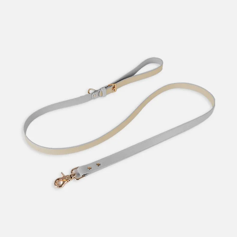 Eco-Friendly Dog Leather Harness and Leash Set