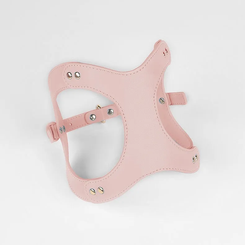 Eco-Friendly Dog Leather Harness and Leash Set