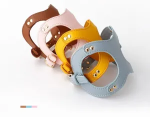 Eco-Friendly Dog Leather Harness and Leash Set