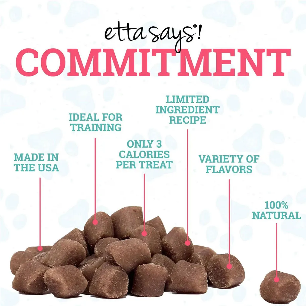 Etta Says! Sit! Training Treats for Dogs Bacon Flavor, 6-oz