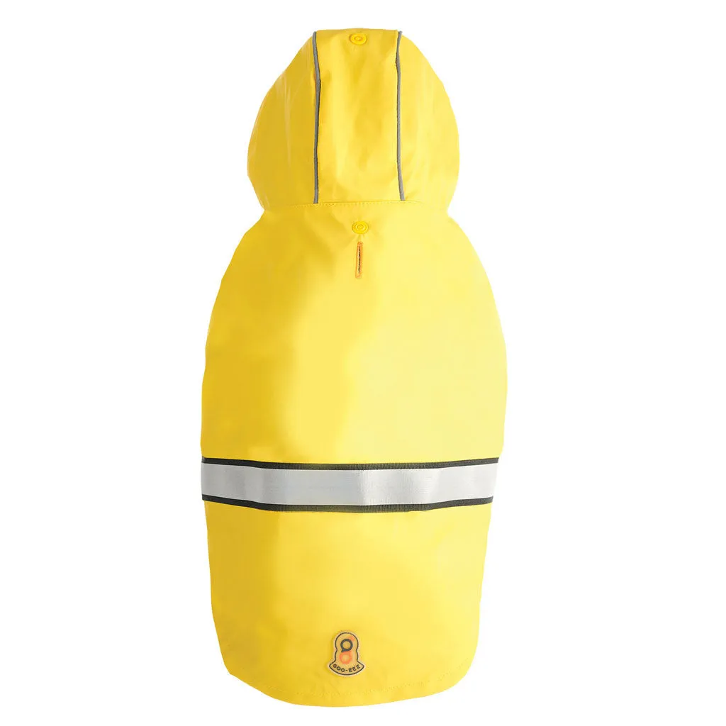 Goo-eez Reflective Hooded Raincoat Yellow for Dogs