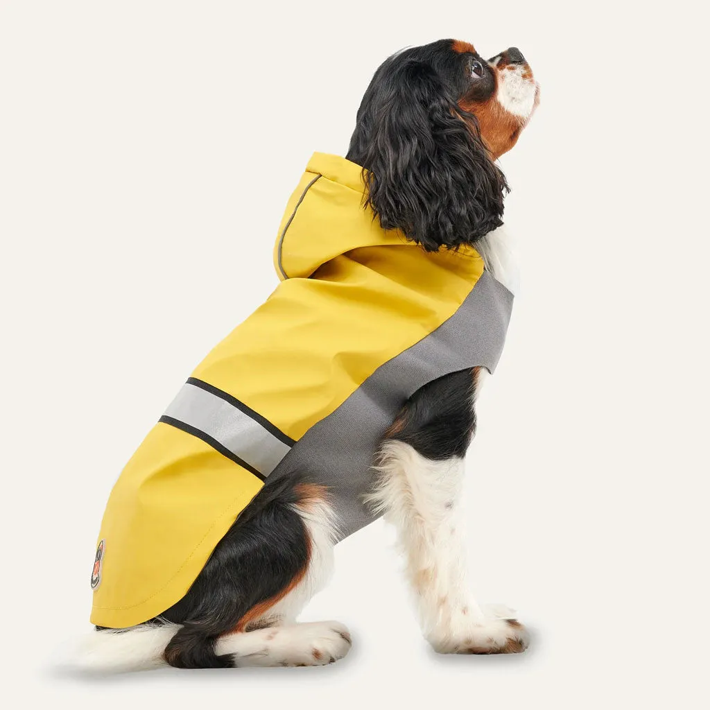 Goo-eez Reflective Hooded Raincoat Yellow for Dogs