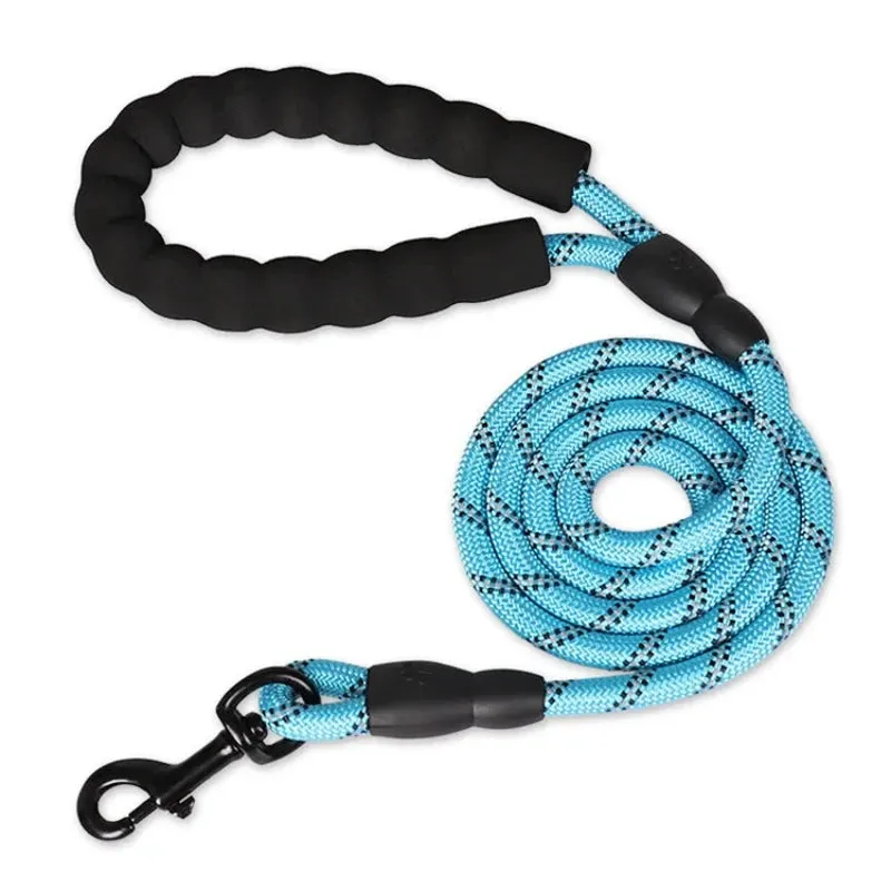 Heavy-Duty Reflective Dog Leash – Durable Nylon Rope for All Dog Sizes
