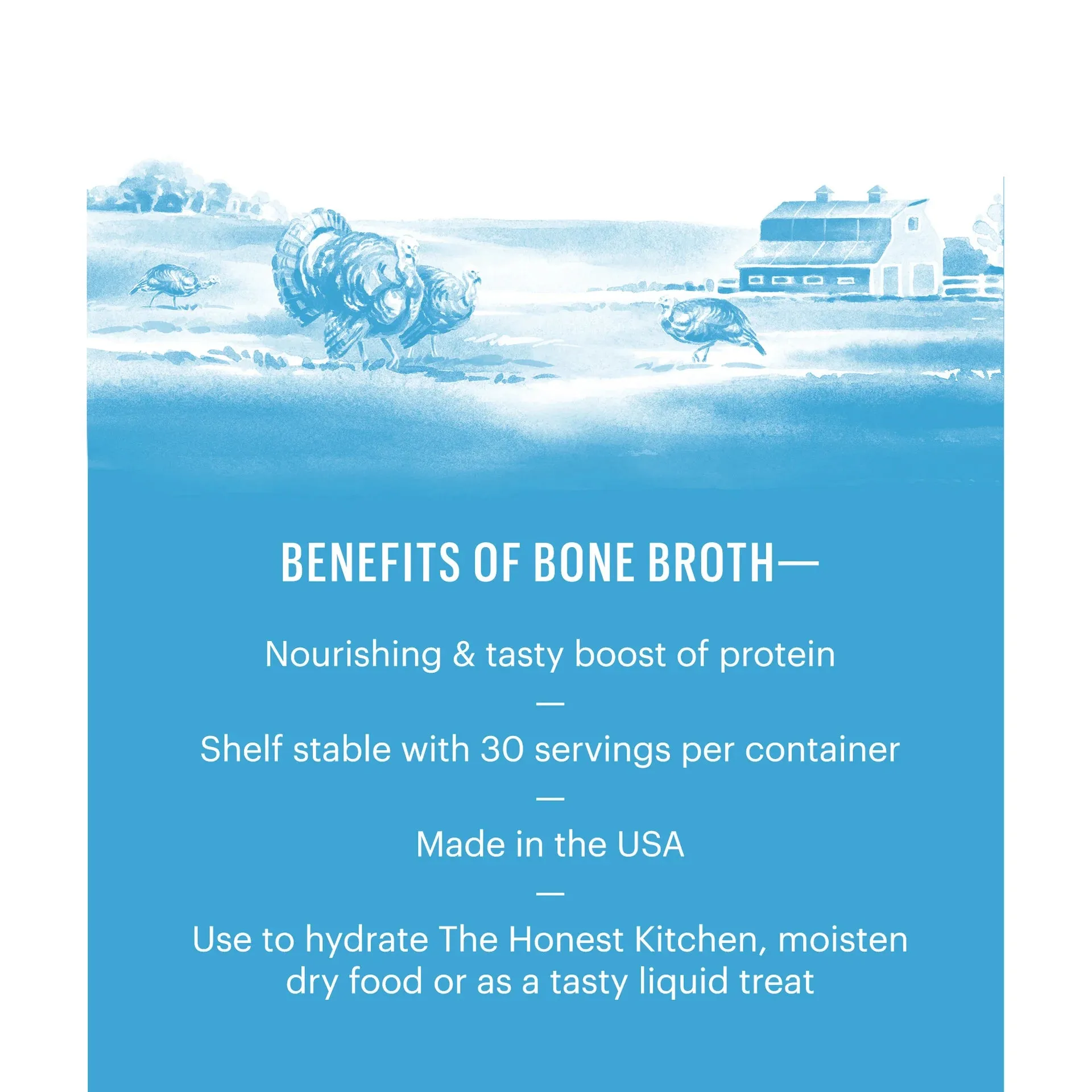 Honest Kitchen - Turkey & Turmeric - Instant Bone Broth
