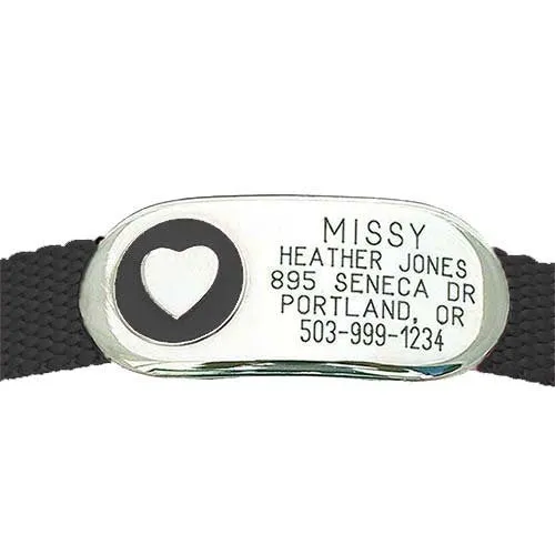 Jewelry Collar Tag - Heart