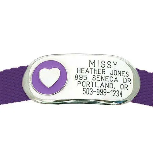 Jewelry Collar Tag - Heart