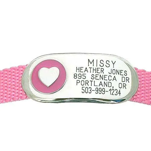 Jewelry Collar Tag - Heart