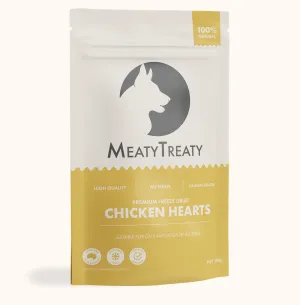 Meaty Treaty Freeze Dried - Chicken Heart Dog & Cat (100g)