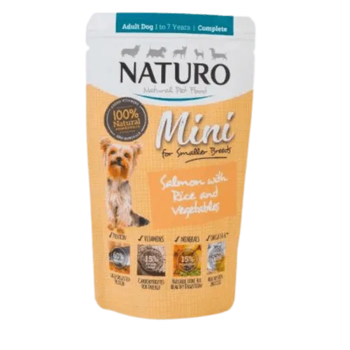 Naturo Canine Adult Mini Dog Salmon with Rice and Vegetables