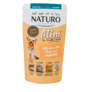 Naturo Canine Adult Mini Dog Salmon with Rice and Vegetables