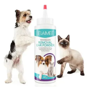 Pet Ear Care Powder: Cleaner & Hair Removal Solution
