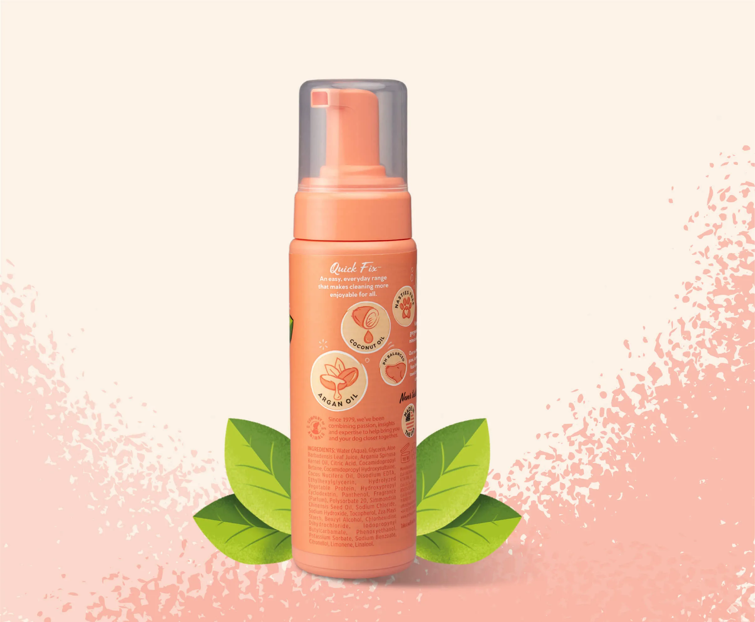 Pet Head Quick Fix No-Rinse Peach Foam