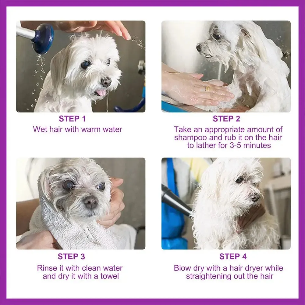 Pet Shampoo Dog Cat White Hair Fragrant Decontamination Bubble Bathing Pet Shampoo Shampoo Deodorizing And Itching Relieving
