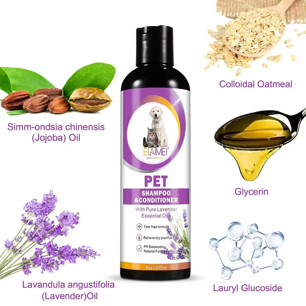Pet Shampoo Dog Cat White Hair Fragrant Decontamination Bubble Bathing Pet Shampoo Shampoo Deodorizing And Itching Relieving