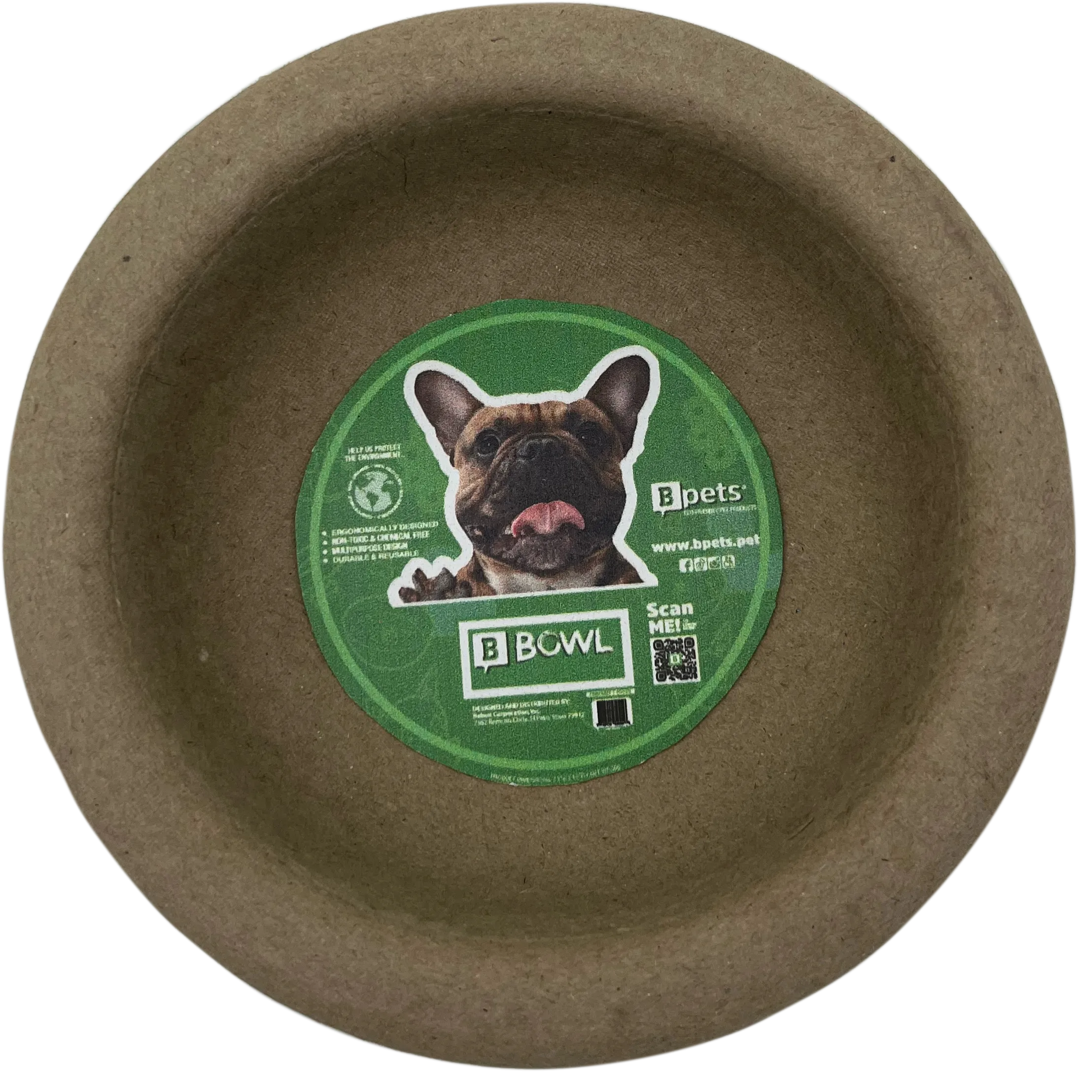 PetPro Dog Plate , Biodegradable, Cardboard for dry meals