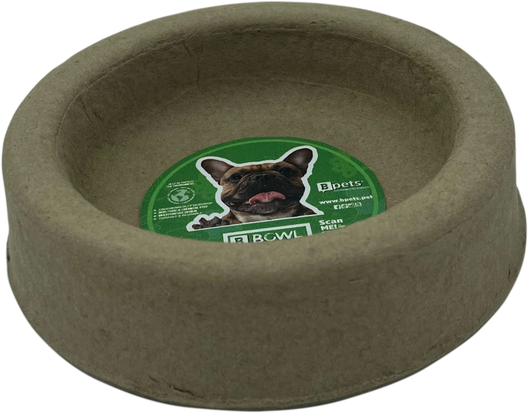 PetPro Dog Plate , Biodegradable, Cardboard for dry meals
