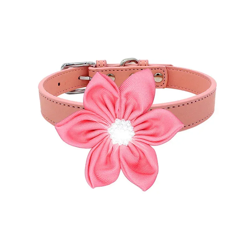Premium PU Leather Collar for Dogs and Cats - Adjustable and Comfortable
