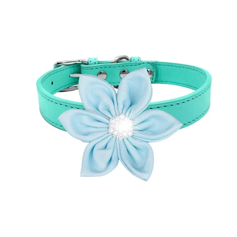 Premium PU Leather Collar for Dogs and Cats - Adjustable and Comfortable