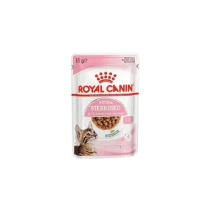 Royal Canin Feline Health Nutrition Sterilized Kitten in Gravy Wet Cat Food 85g
