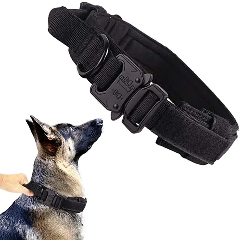 Tactical Dog Collar and Leash Set - Durable & Adjustable